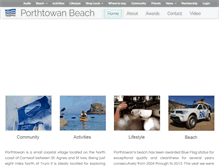 Tablet Screenshot of porthtowanbeach.com
